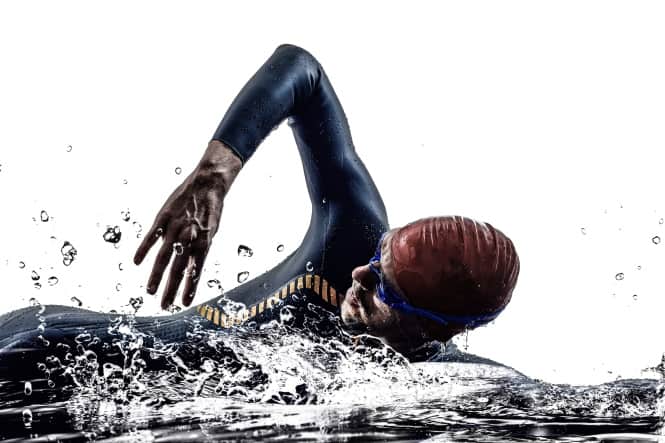 athlete swimming