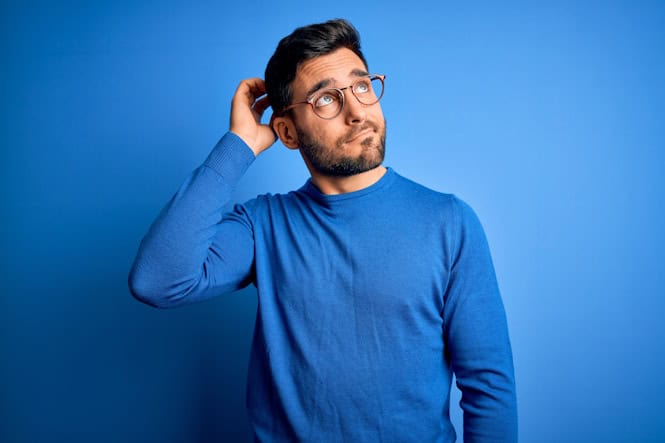 man with glasses